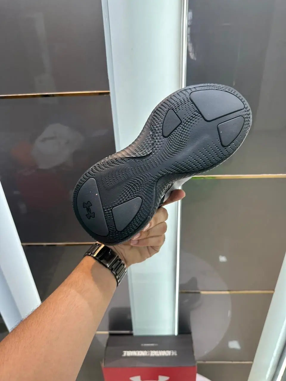 Under_Armour Echo Slip Speed Black White Shoes