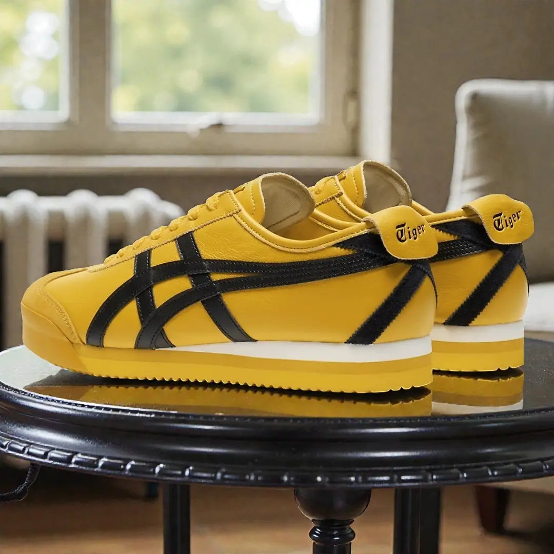 Onitsuka Tiger Mexico 66 PF Yellow Black 7A Premium Mens Sneakers D-2082