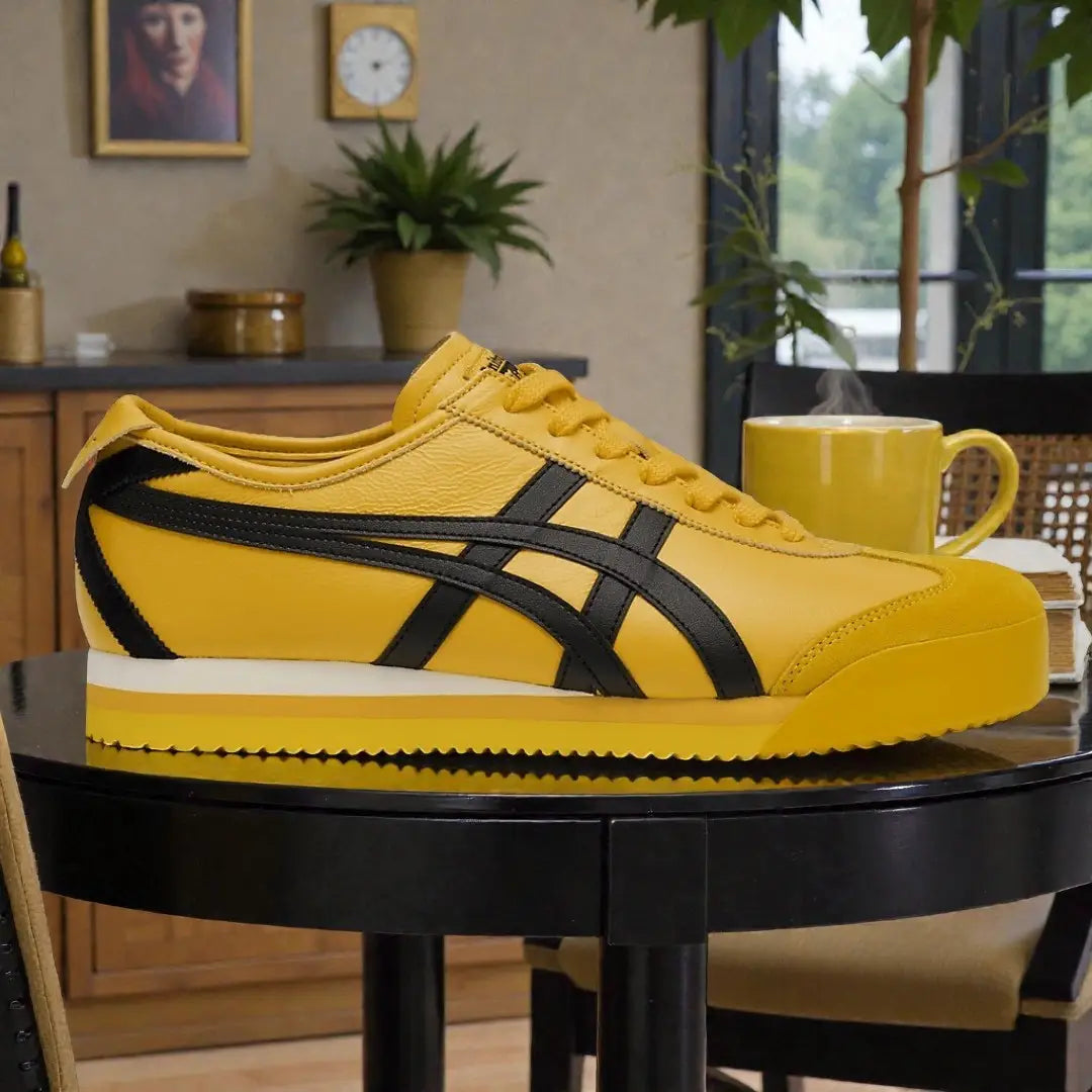 Onitsuka Tiger Mexico 66 PF Yellow Black 7A Premium Mens Sneakers D-2082