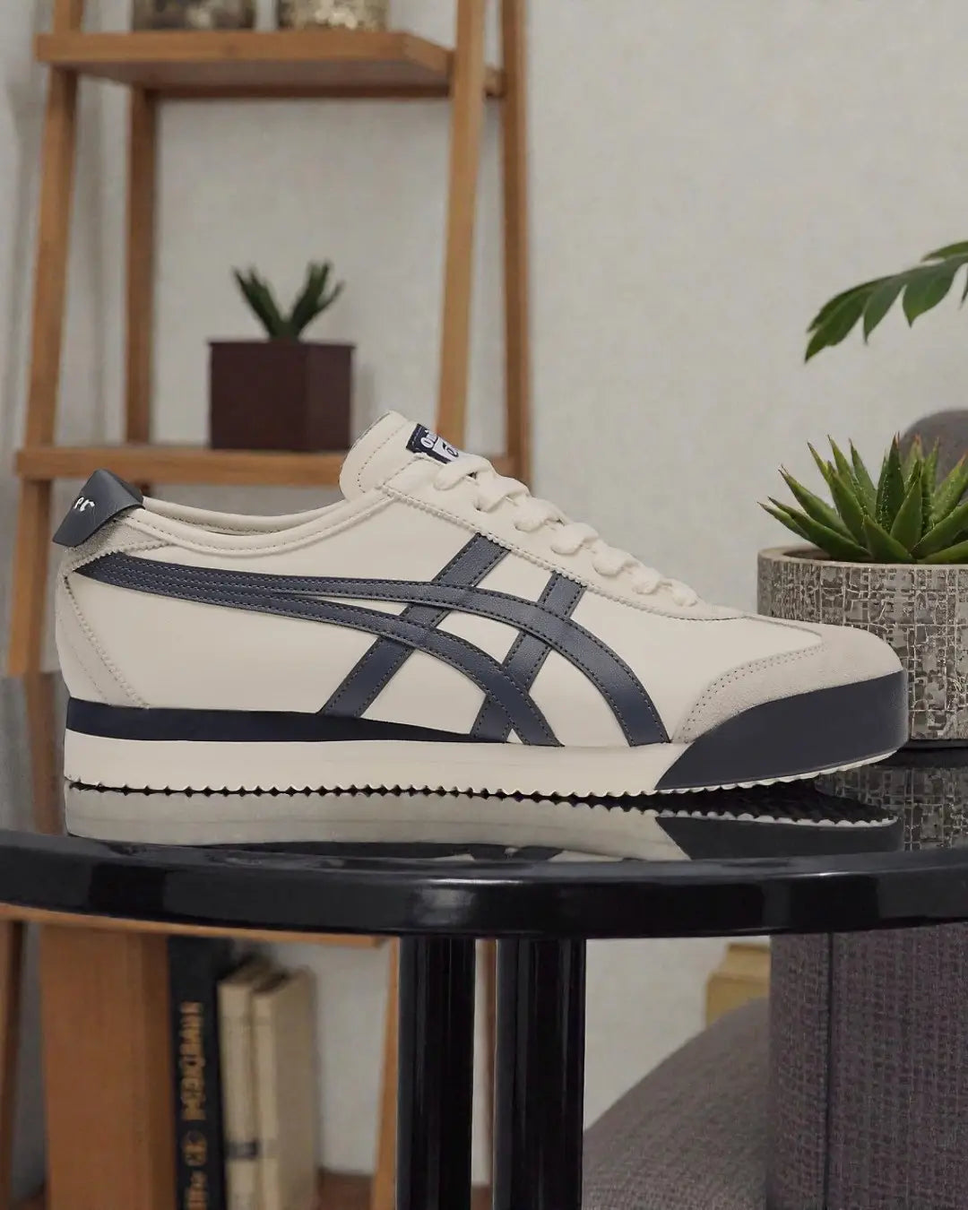 Onitsuka Tiger Mexico 66 PF Birch  Indigo Navy 7A Premium Mens Sneakers D-2081