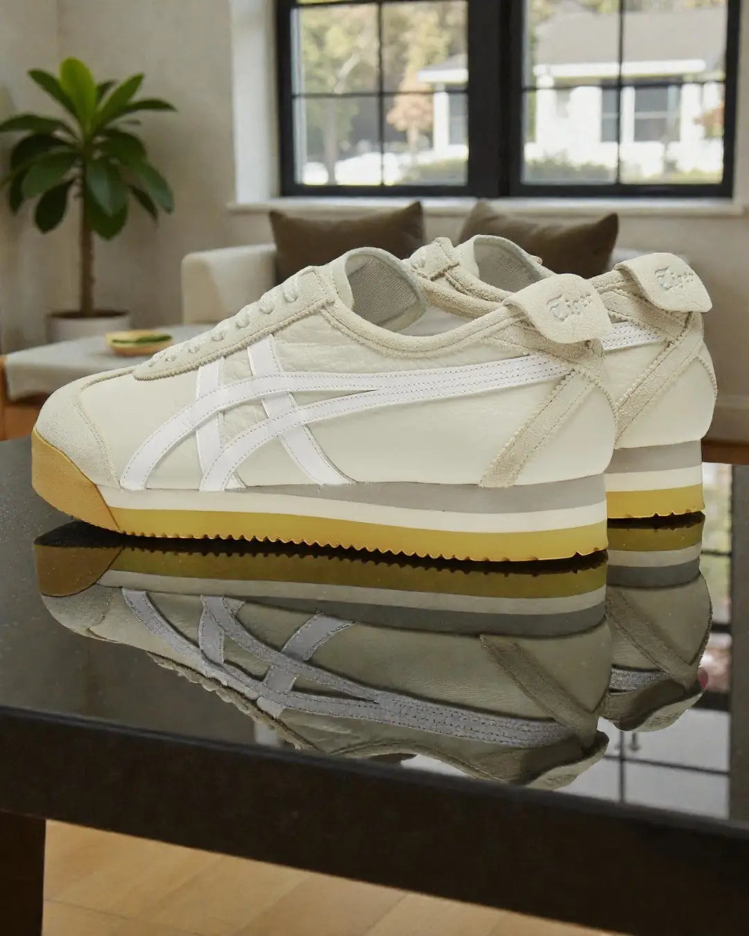 Onitsuka Tiger Mexico 66 PF Cream White 7A Premium Mens Sneakers D-2085