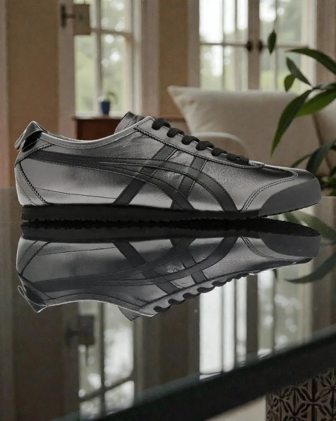 Onitsuka Tiger MEXICO 66 GUN METAL BLACK Sneakers 7A Premium Mens D-2086