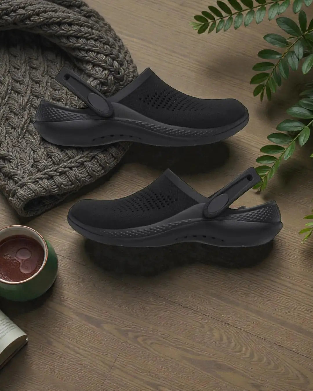 Crocs Literide 360 Clogs Full Black 7A Premium Mens Clogs D-1701