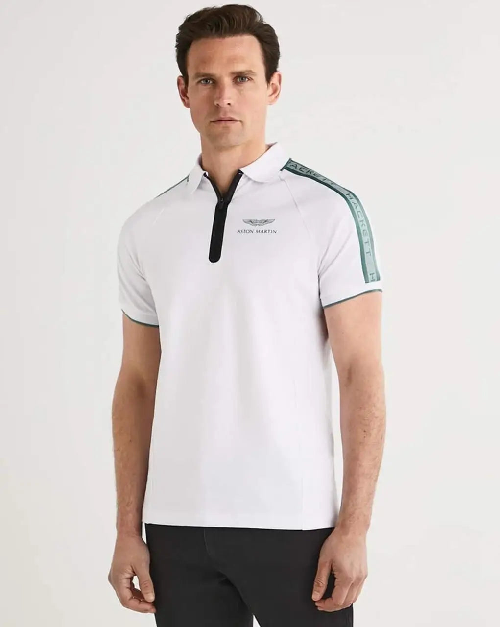 Hacket White Logo Work Premium Polo T-Shirt