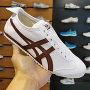 Onitsuka Tiger Mexico 66 Slip-On White Burgundy Mens Premium Copy D-1925