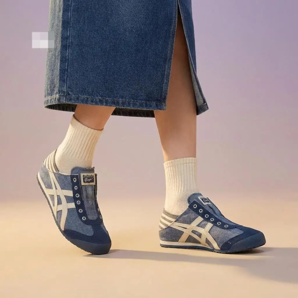 Onitsuka Tiger Mexico 66 Slip On Paraty Blue Girls D-1896