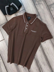 Arman i Exchange Brown Logo Work Premium Polo T-Shirt