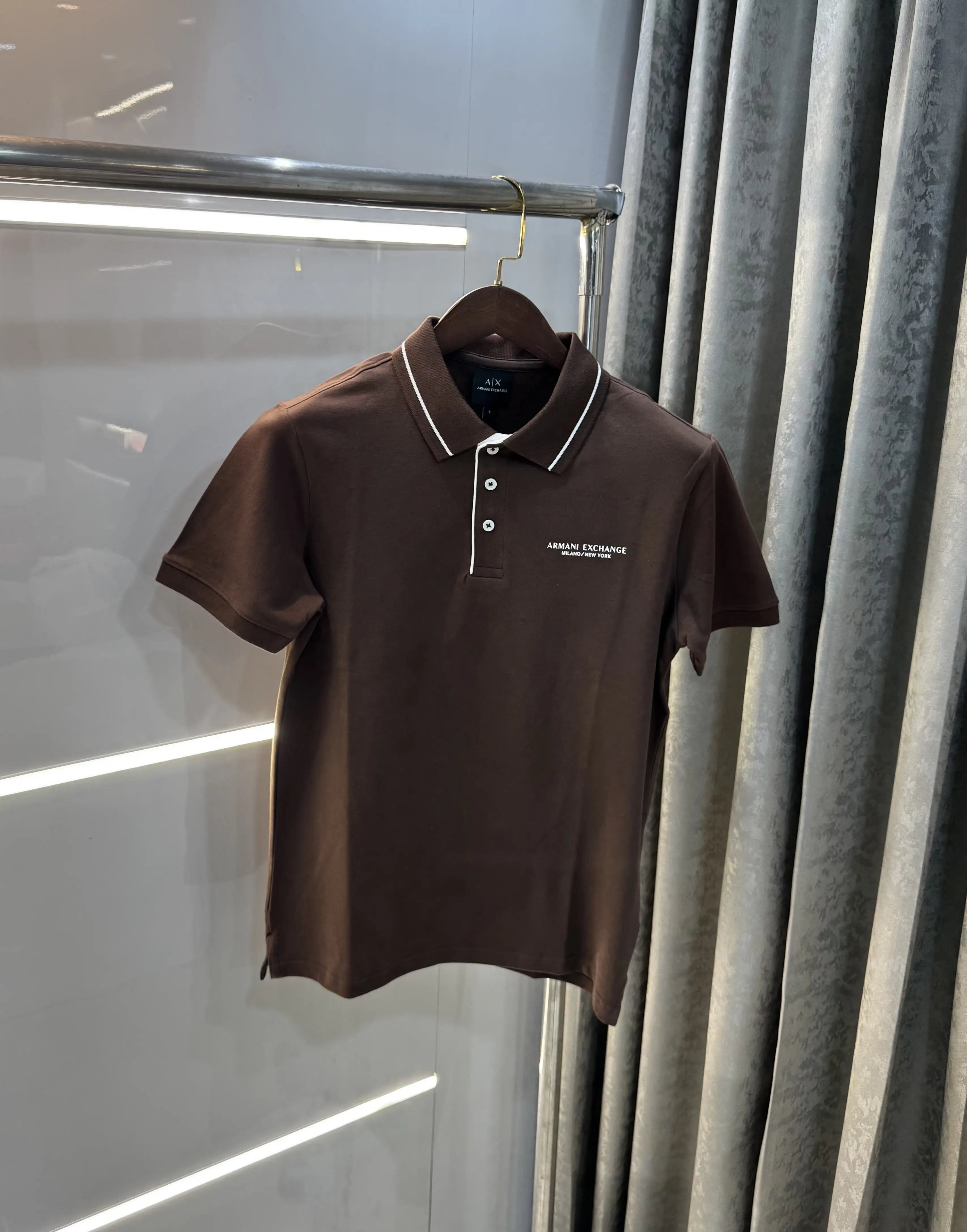 Arman i Exchange Brown Logo Work Premium Polo T-Shirt