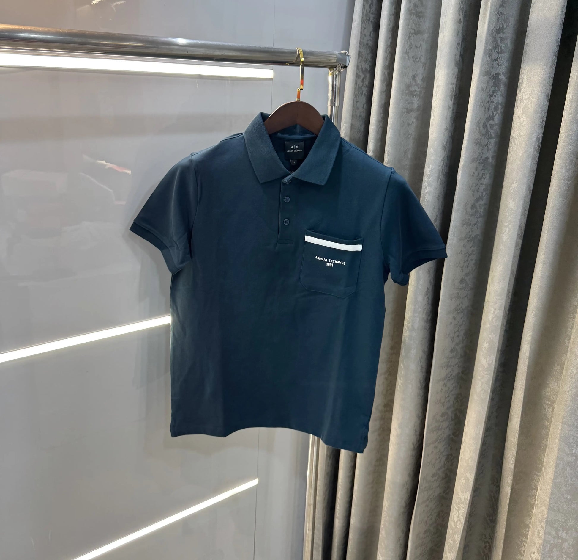 Arman i Exchange Bottle Green Logo Work Premium Polo T-Shirt