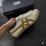 Onitsuka Tiger Mexico 66 Vintage White Brown Girls D-1886