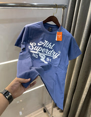 Superdry Blue Logo Print Premium T-shirt