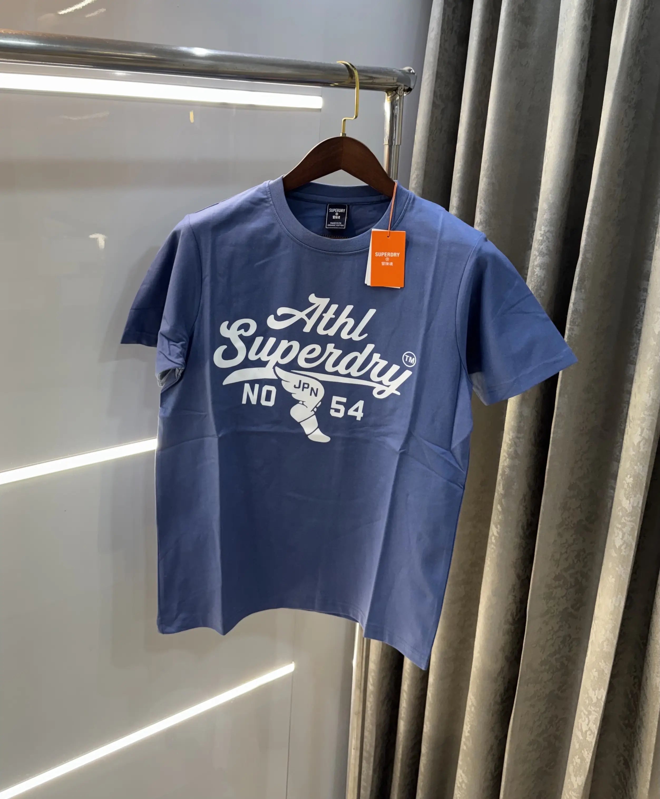 Superdry Blue Logo Print Premium T-shirt