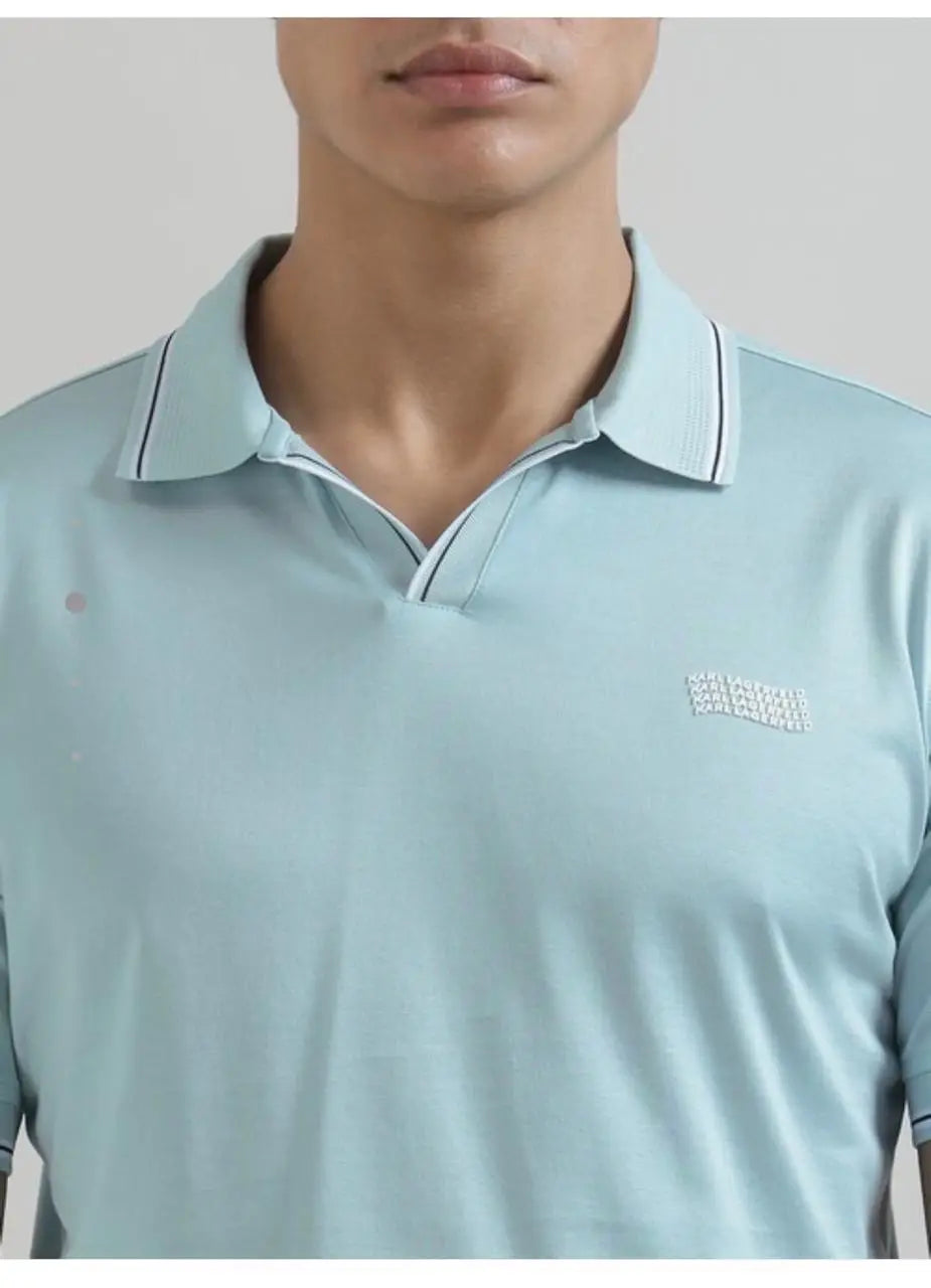 Karl Lagerfled Sky Blue Imported Polo T-Shirt