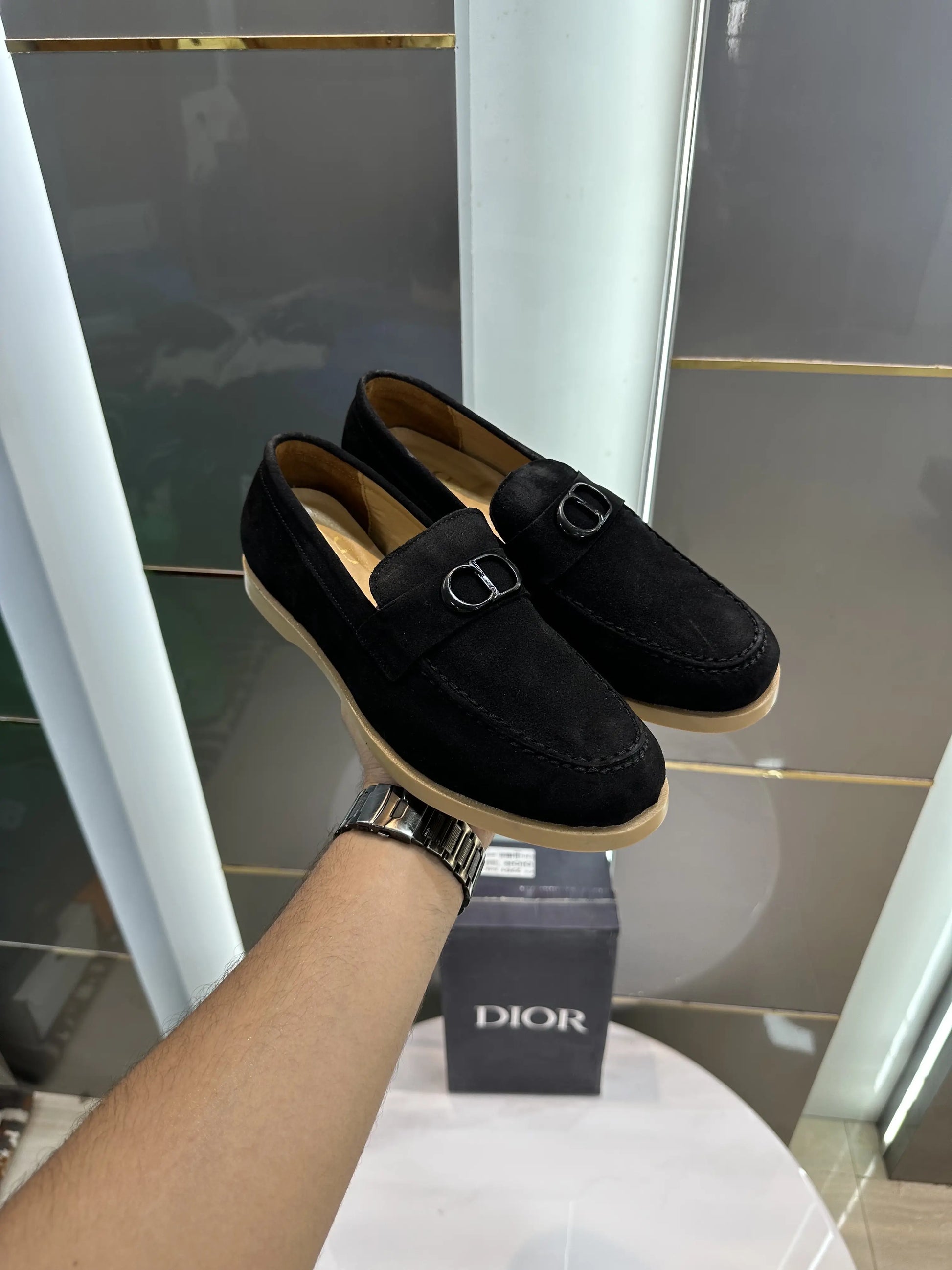 Dior_CD Logo Black Premium Formal Loafer