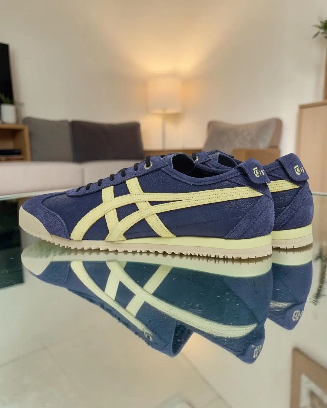 Onitsuka Tiger Mexico 66 SD VIN Peacoat Wheat Yellow 7A Premium Mens Sneakers D-2088