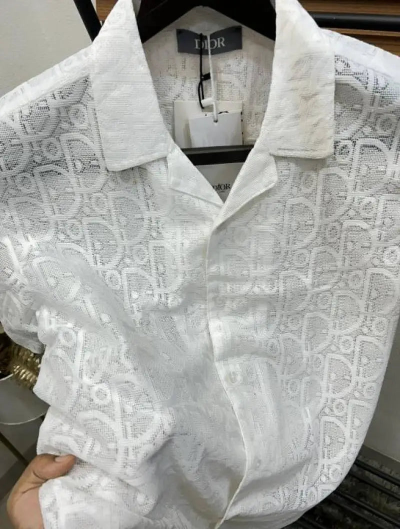 Christian Dio_r Turkey Imported Knitted Premium Crochet Half Shirt