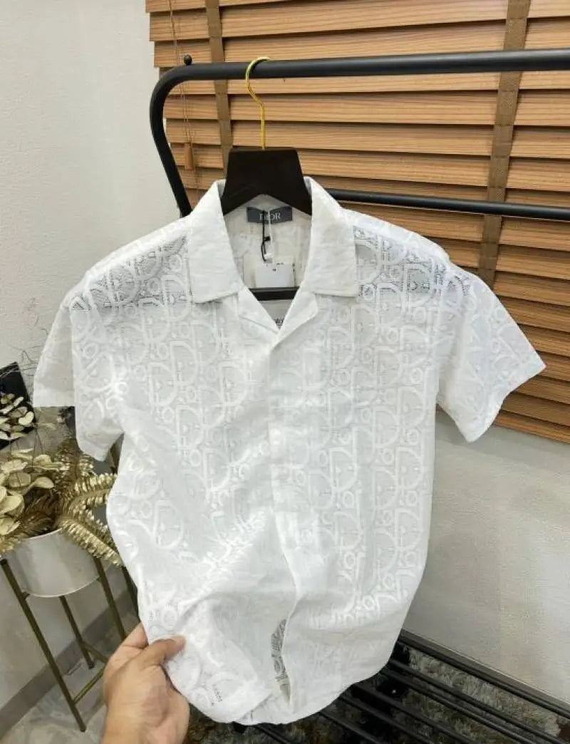 Christian Dio_r Turkey Imported Knitted Premium Crochet Half Shirt