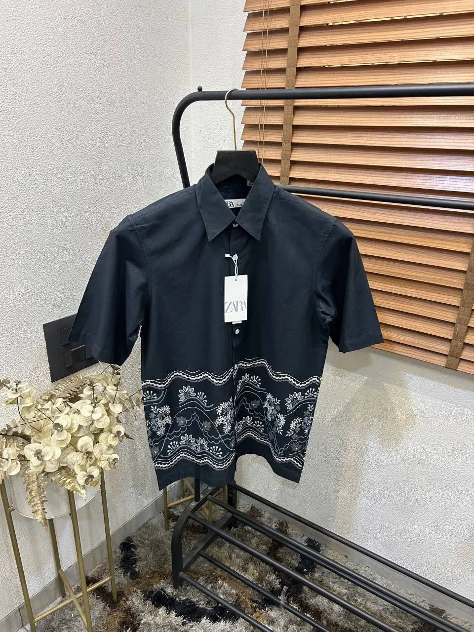 Zar_a Imported Linen Cotton Printed Premium Shirt (DN 630)