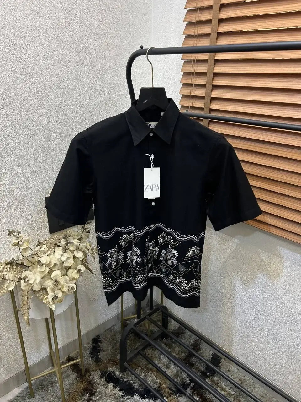 Zar_a Imported Linen Cotton Printed Premium Shirt (DN 630)