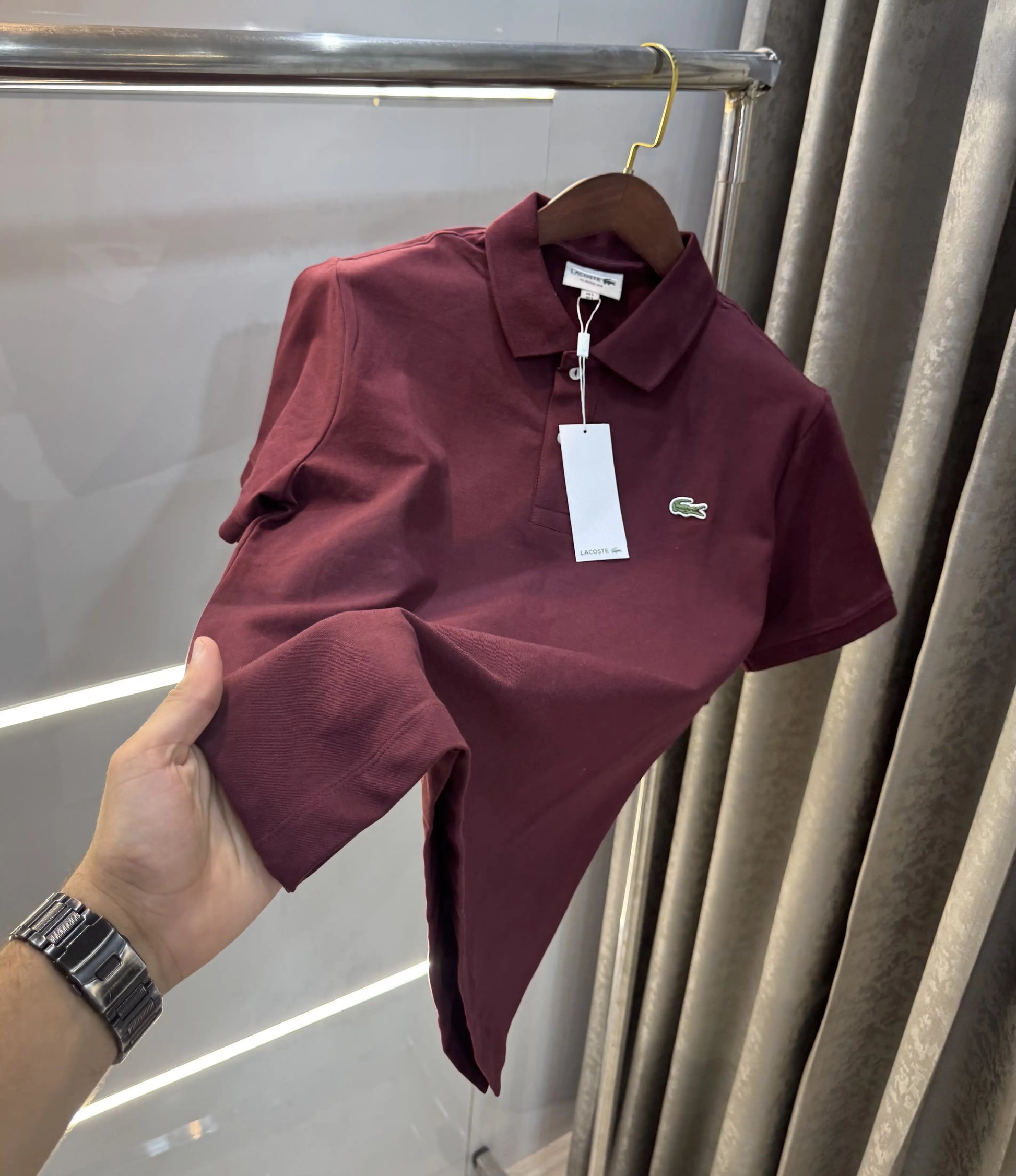 Lacost e Wine Logo Work Premium Polo T-Shirt