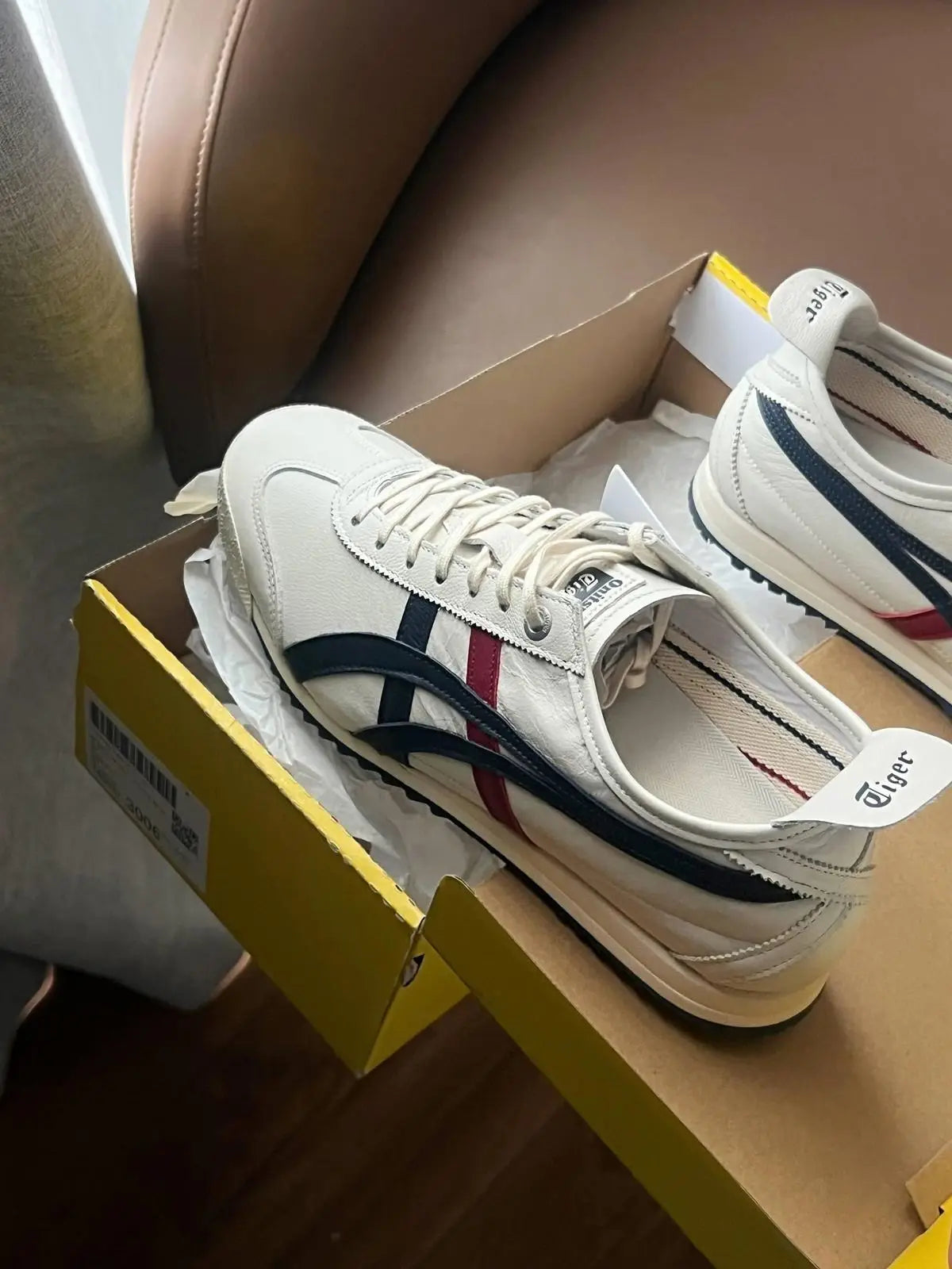 Onitsuka Tiger Mexico 66 SD Cream  Peacoat  7A Premium Mens Sneakers D-2098