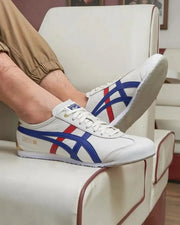 Onitsuk_a Tiger Mexico 66 White Blue Red Gold Mens 7A Premium Sneakers D-1872