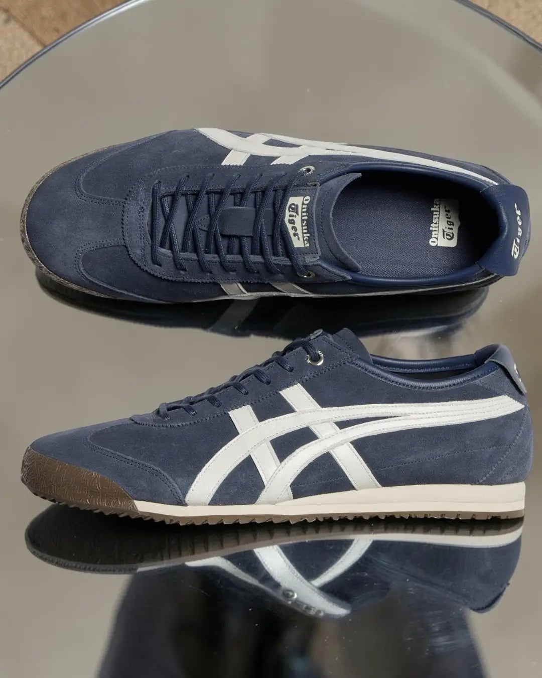 Onitsuka Tiger Mexico 66 SD Iron Navy Cream 7A Premium Mens Sneakers D-2100