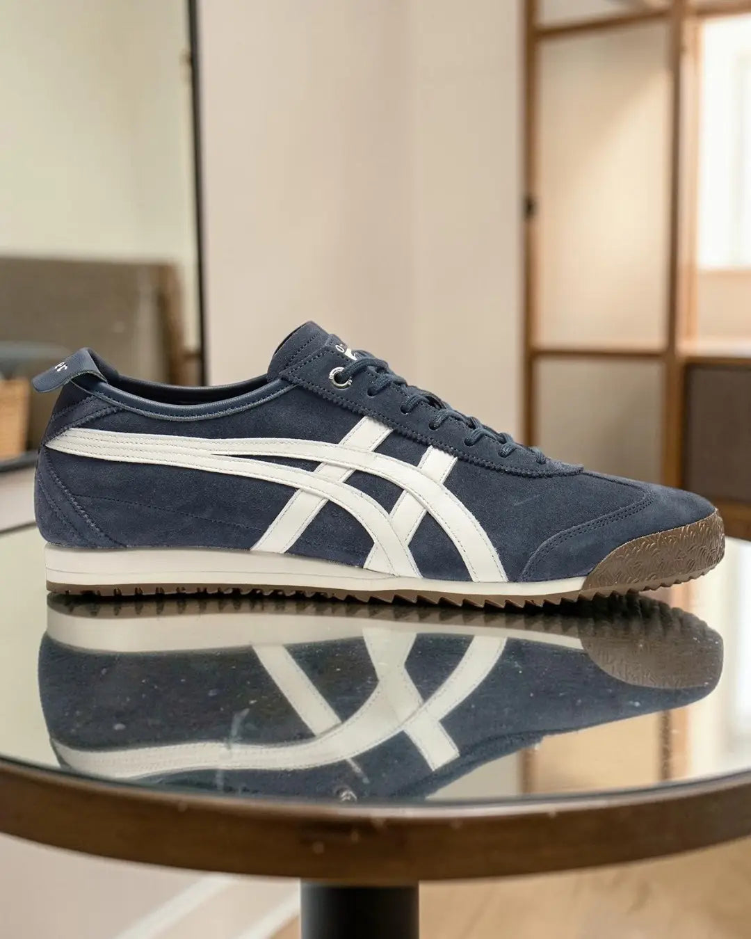 Onitsuka Tiger Mexico 66 SD Iron Navy Cream 7A Premium Mens Sneakers D-2100
