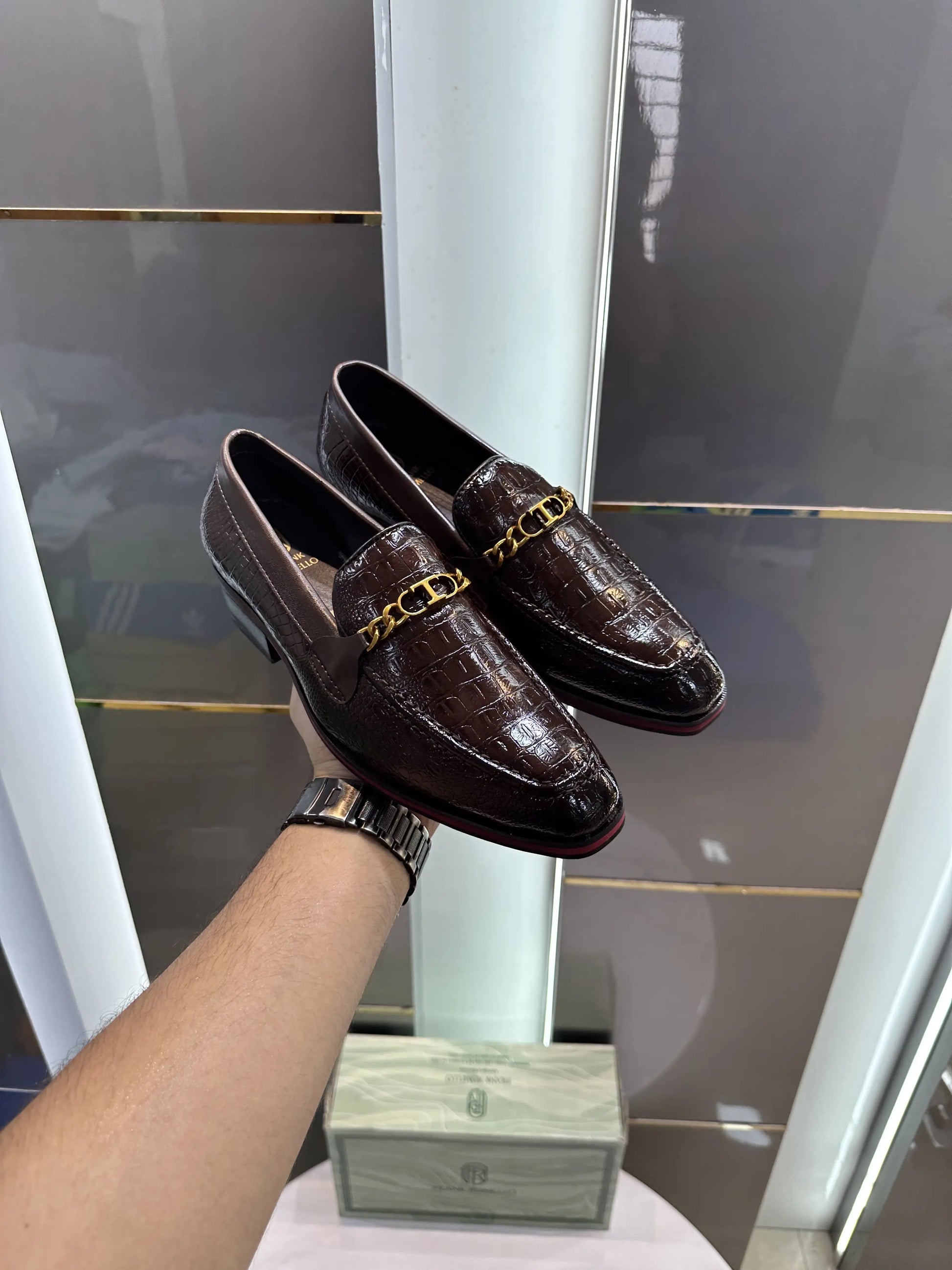 Frank_Romello Brown Premium Formal Loafers