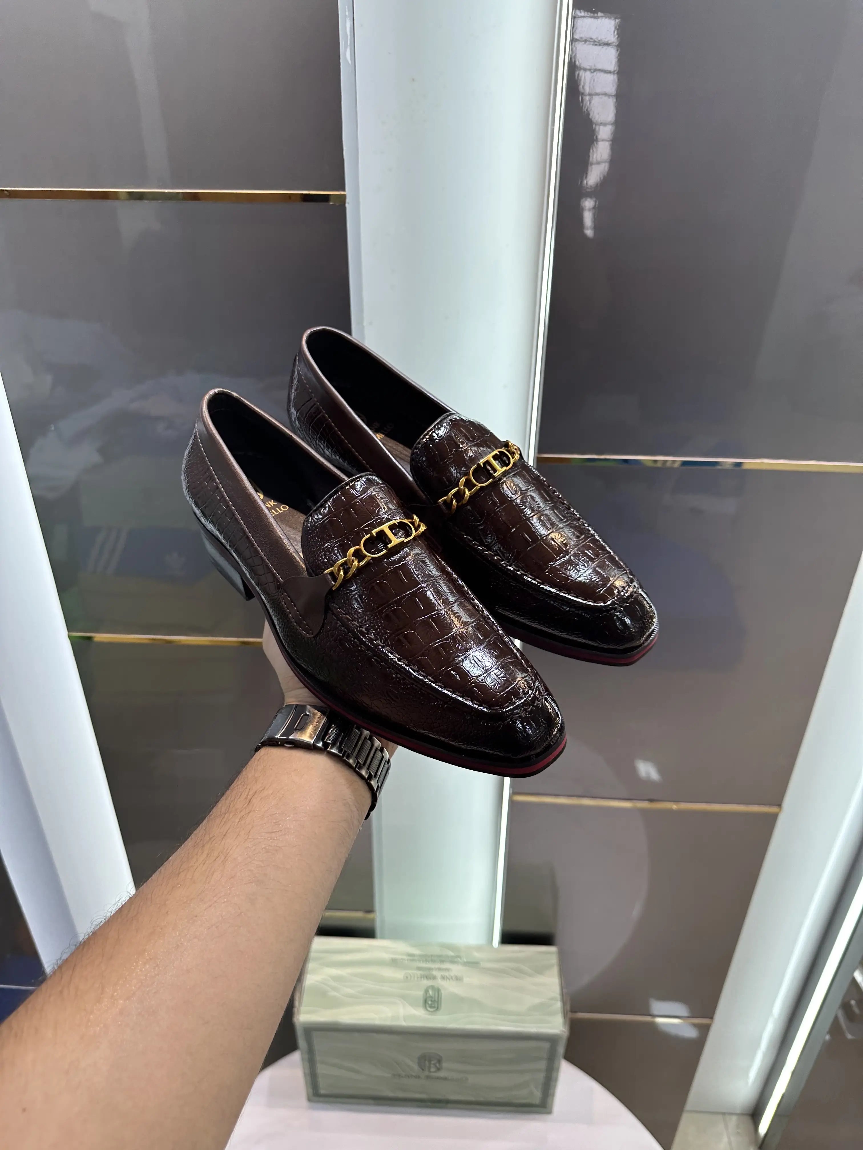 Frank_Romello Brown Premium Formal Loafers