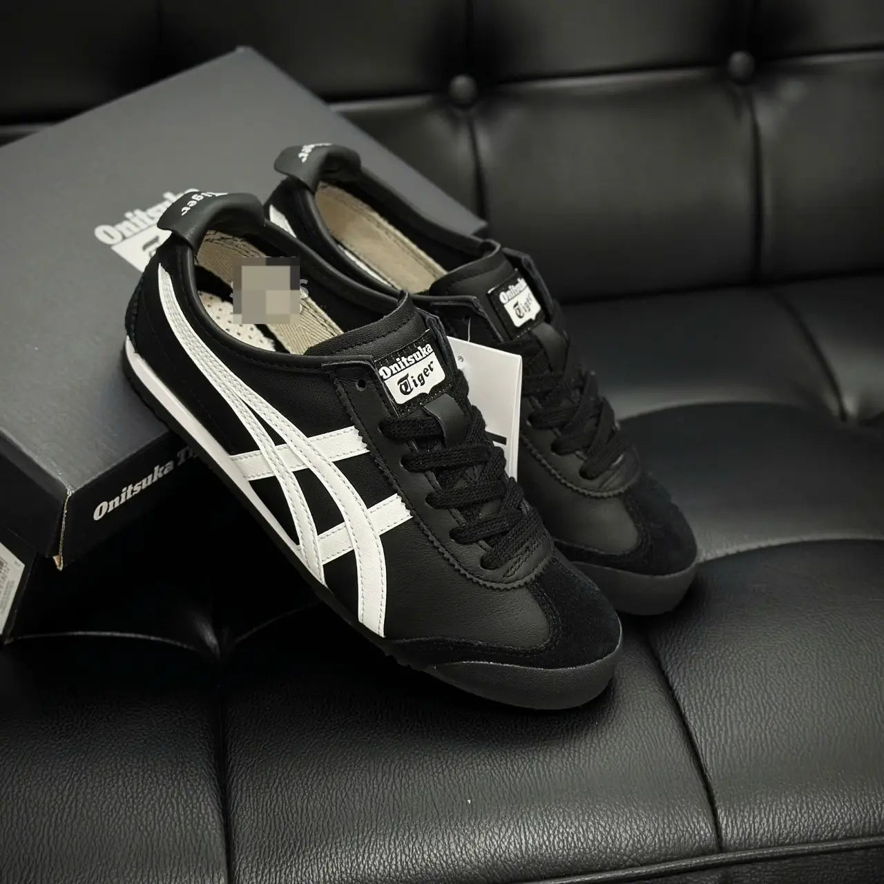 Onitsuka Tiger Mexico 66 Black white for girls D-1873