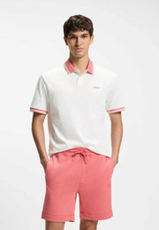 Hugo Boss Cream Logo Work Premium Polo T-shirt