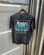 Amiri Dark Grey Printed Premium T-shirt