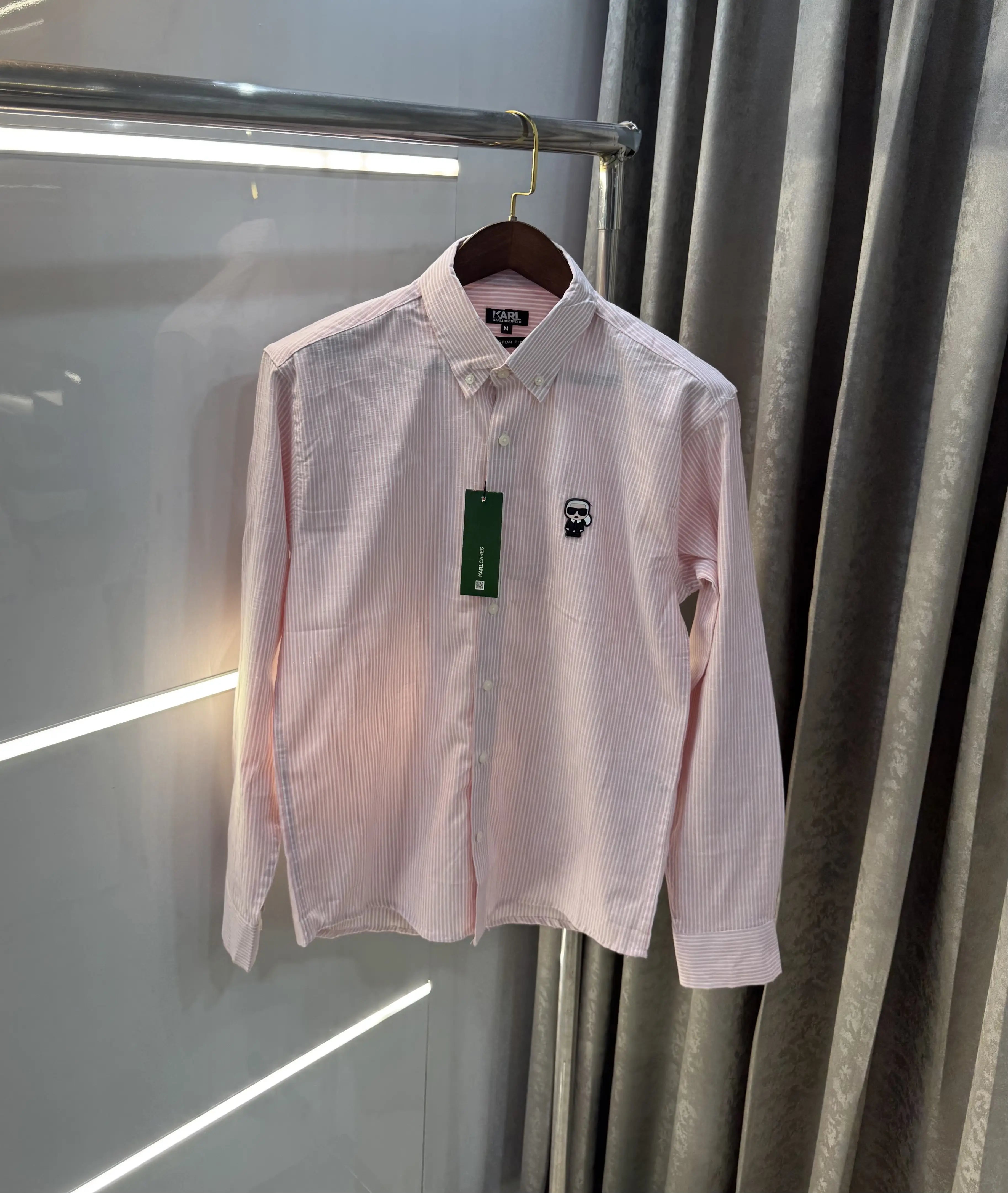 Karl Lagerfeld Pink Printed Premium Shirt