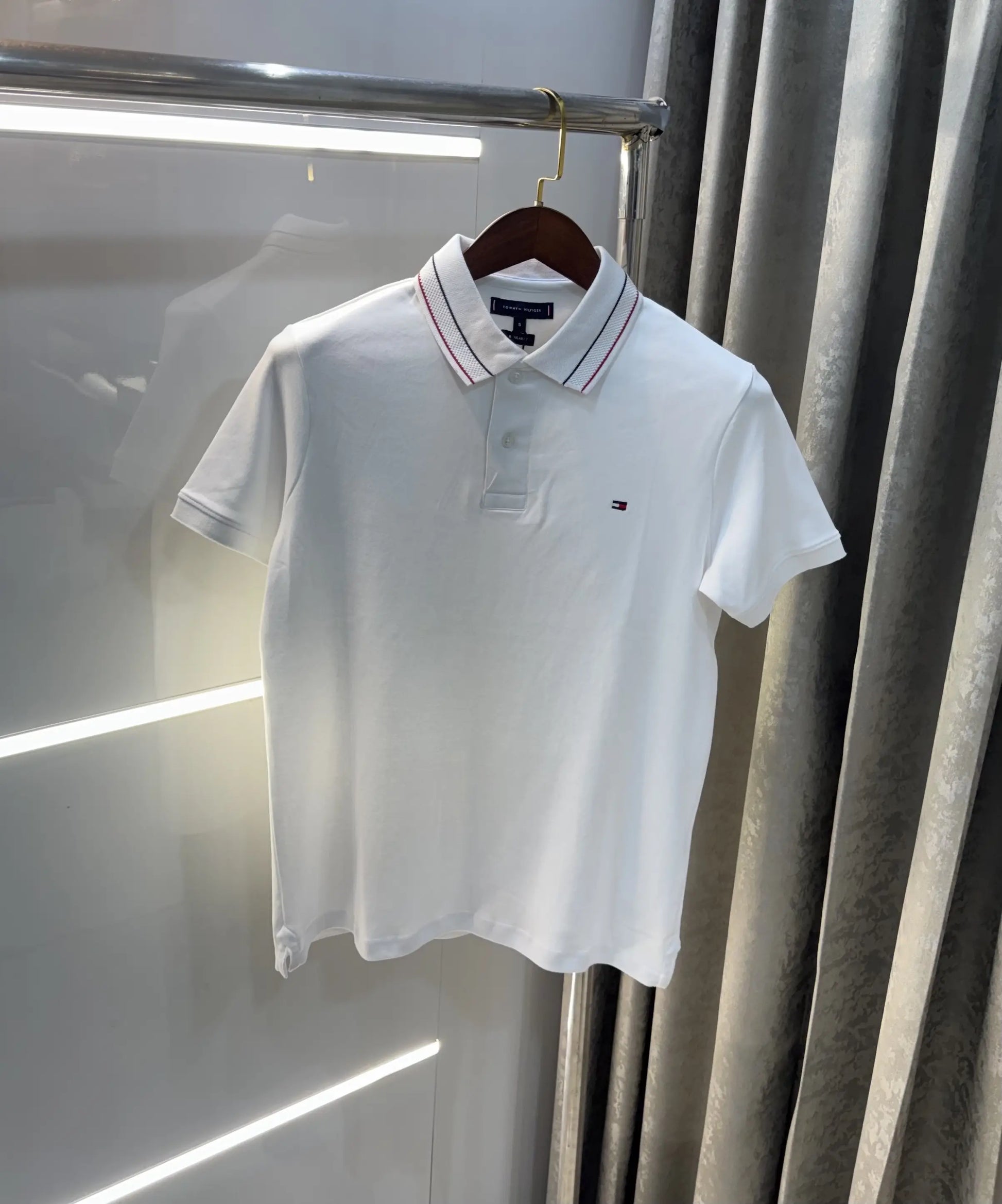 Tommy Hilfiger White Premium Polo T-shirt