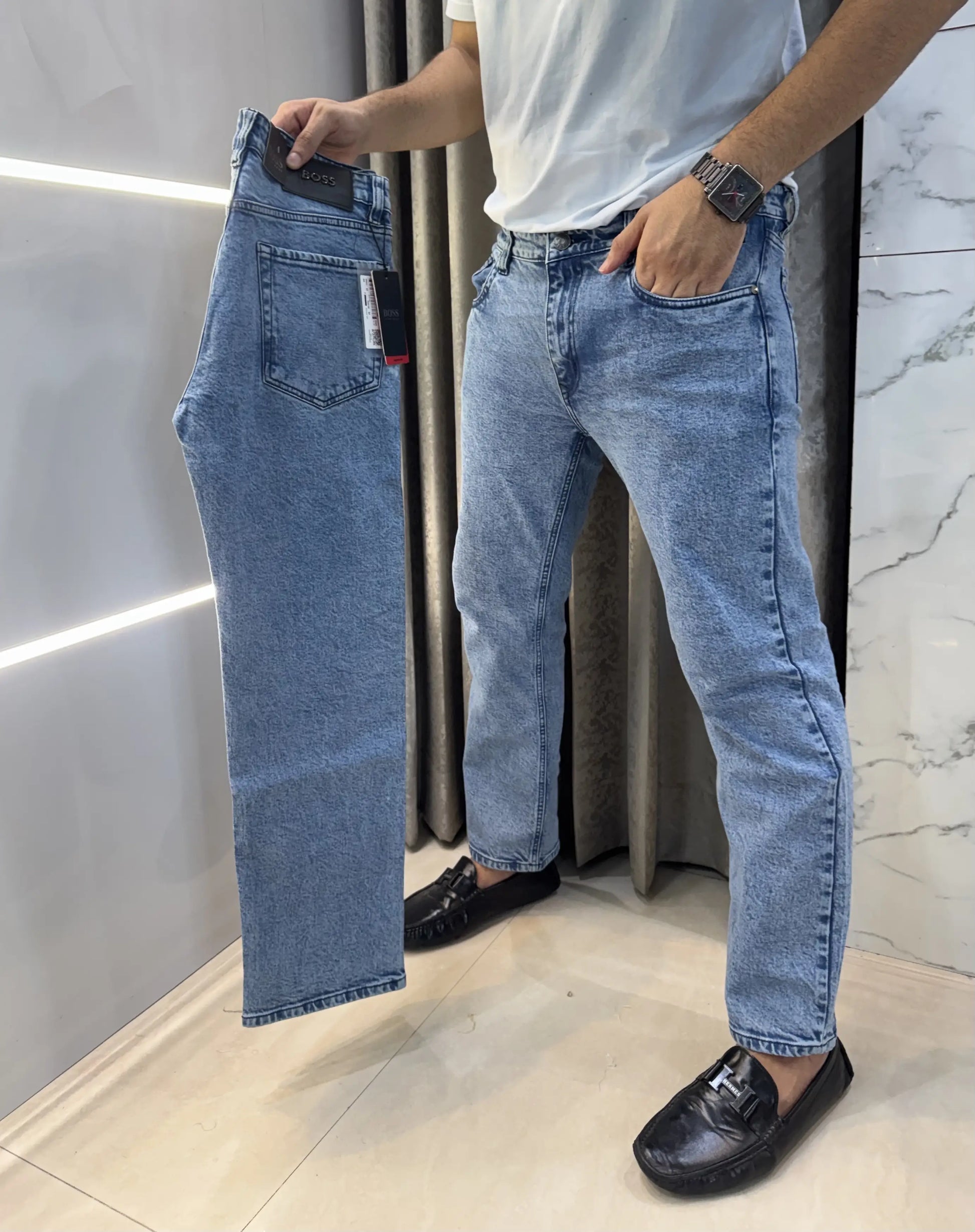 Hugo Boss Sky Blue Imported Classic Denim