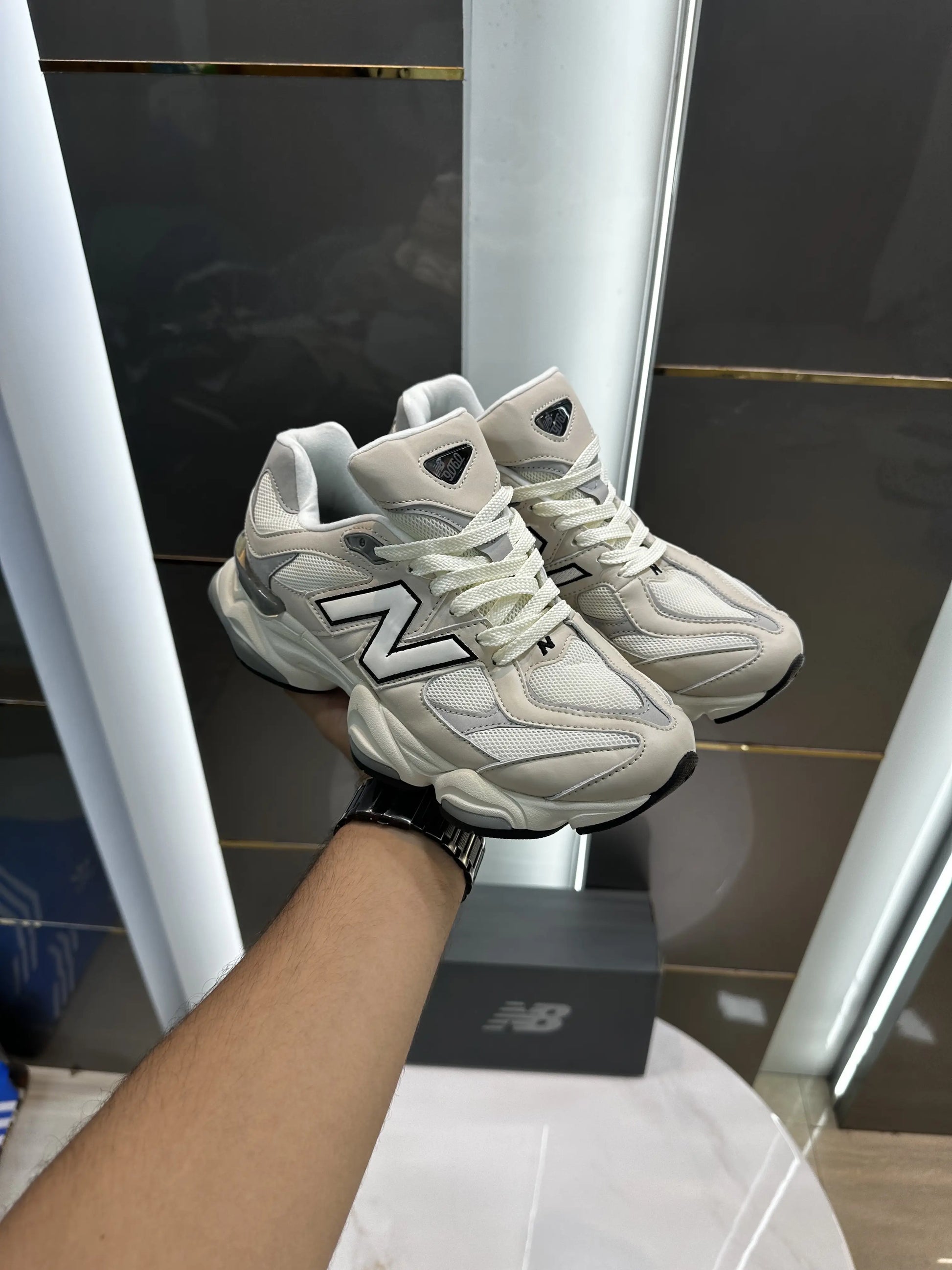New_Balance 9060 Sea Salt Raincloud Shoes