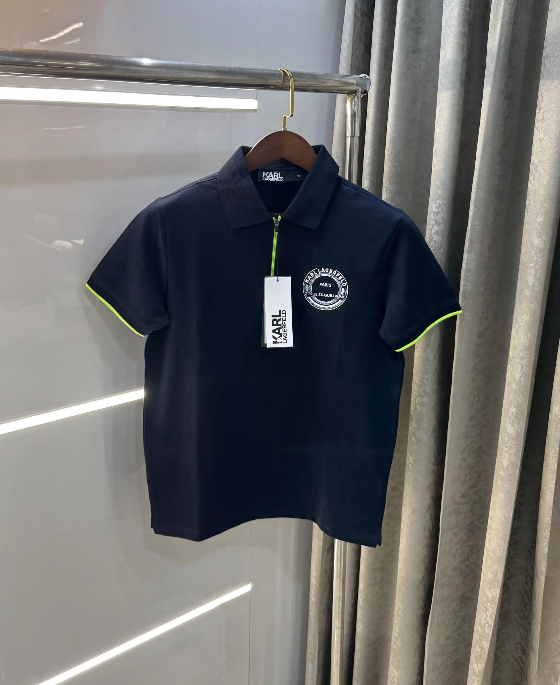 Karl Lagerfled Navy Blue Imported Polo T-Shirt
