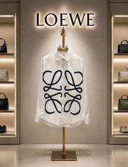 Loewe White Designer Premium Shirt