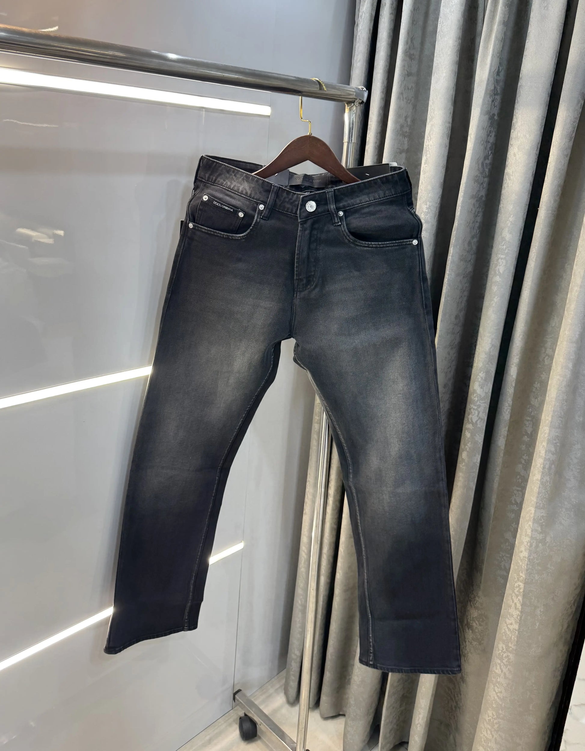 Dolce&Gabbana Carbon Black Imported Premium Denim