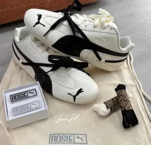 Pu_ma X Rose speedcat white Black