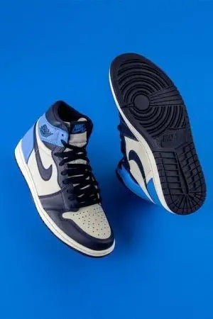 Nik_e Retro 1 Obsidian Blue High Semi UA