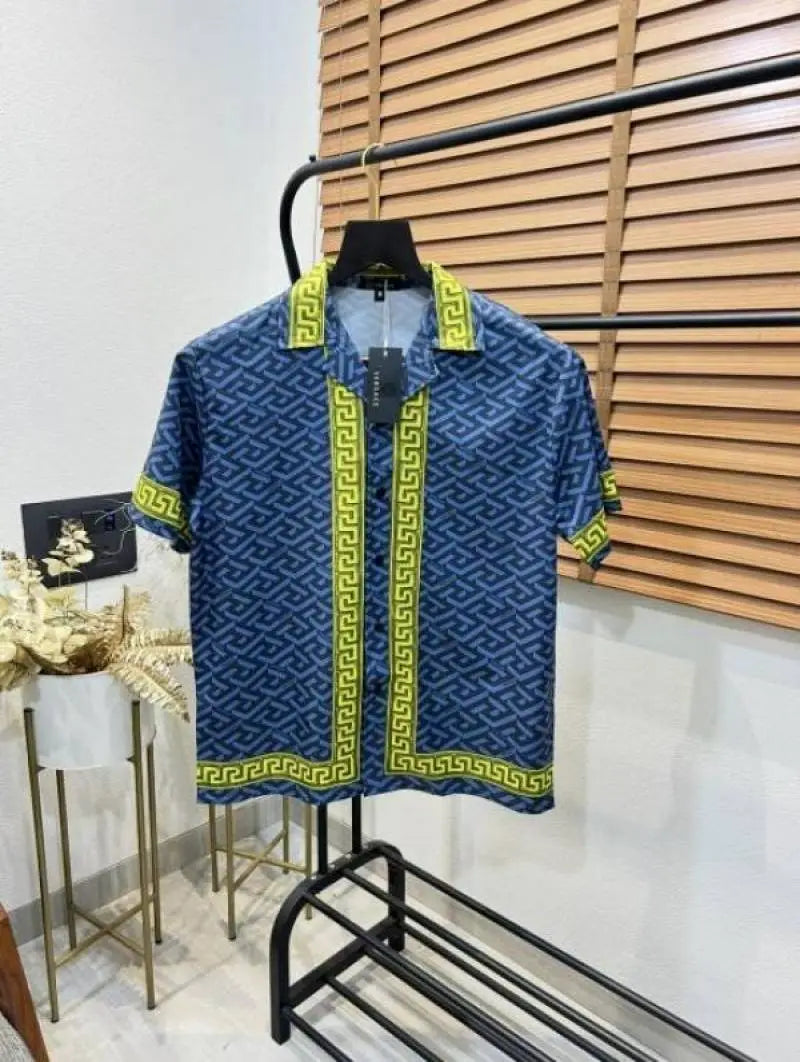 Versac_e Printed Turkey Imported Premium Half Shirt