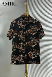 Amir_i Thread Embroidered Imported E_x.clusive Half Shirt (DN 623)