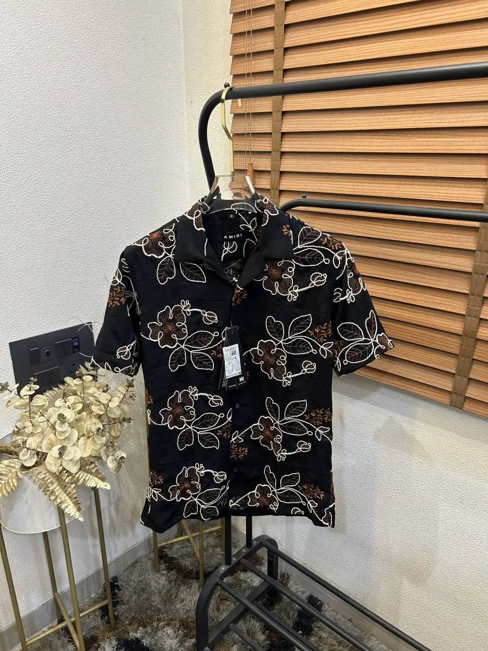 Amir_i Thread Embroidered Imported E_x.clusive Half Shirt (DN 623)