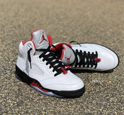 Nike_Air_Jordan Retro 5 Fire Red Shoes