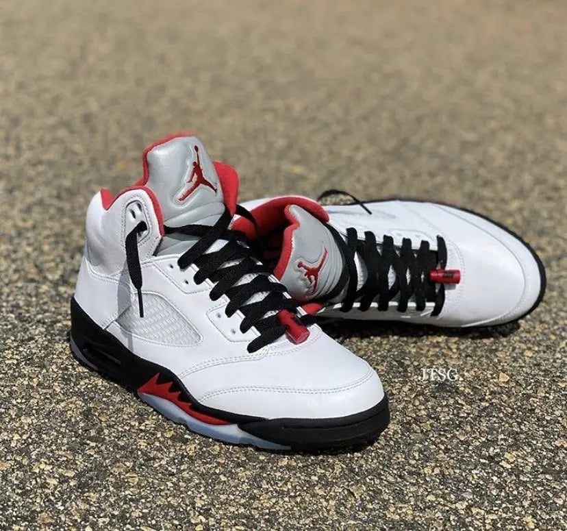 Nike_Air_Jordan Retro 5 Fire Red Shoes