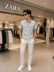 Zar_a Printed Very Premium Imported Polo T-shirt (DN 634)