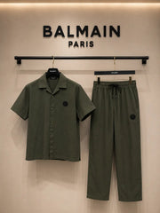 Balmai_n Paris 100% Imported Linen Exclusive Half Cord Set With Lower (DN 639)