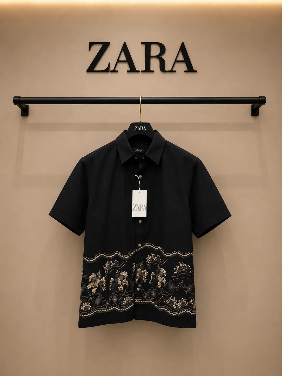 Zar_a Imported Linen Cotton Printed Premium Shirt (DN 630)